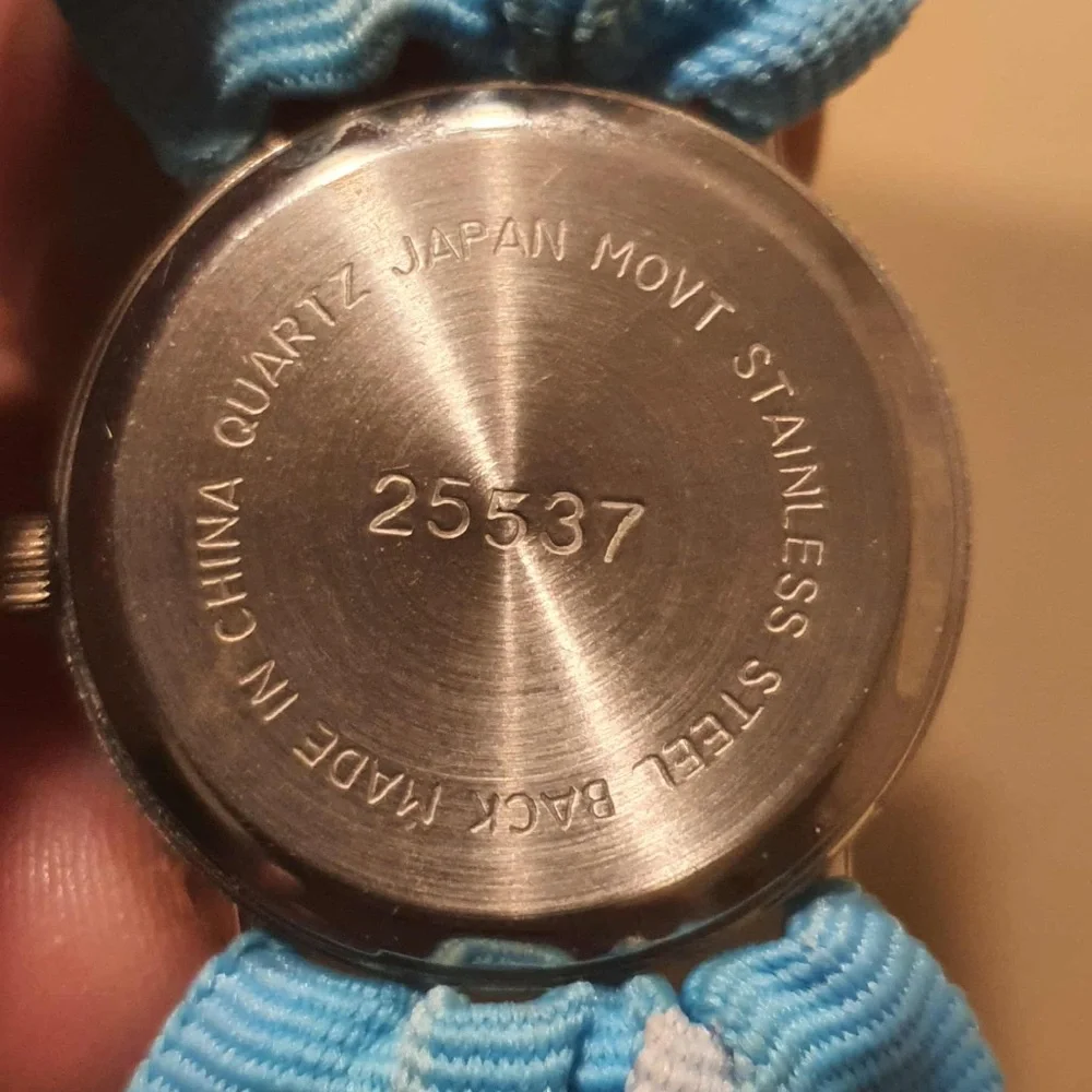 🦋10/$20🦋 Ellemenno Silver/White/Blue Nylon Women's Watch